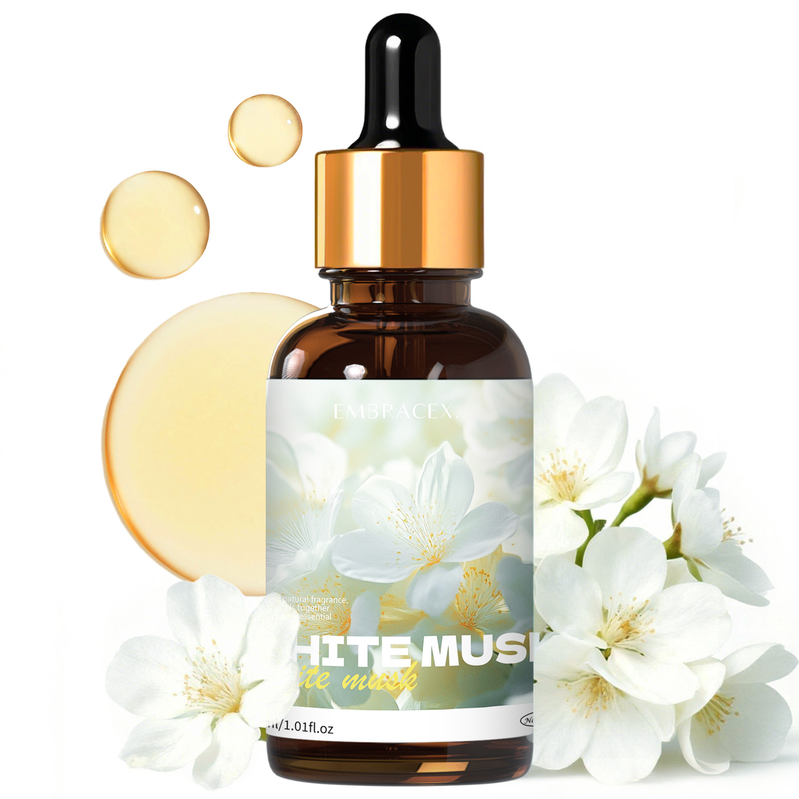 Candle Supplies Essential Oils - น้ำมันหอมระเหยไวท์มัสค์ 30 มล. สำหรับรถยนต์, สำหรับเครื่องกระจายกลิ่น, การทำเทียน,