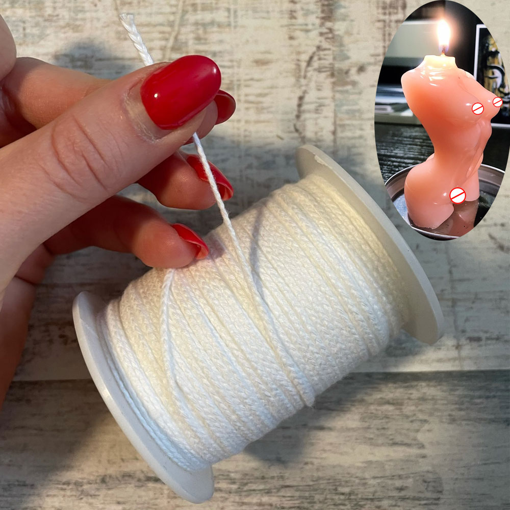 61 เมตร/ม้วนเทียนสีขาว Wick เท - Candle Wax Scale บทวิจารณ์และราคา