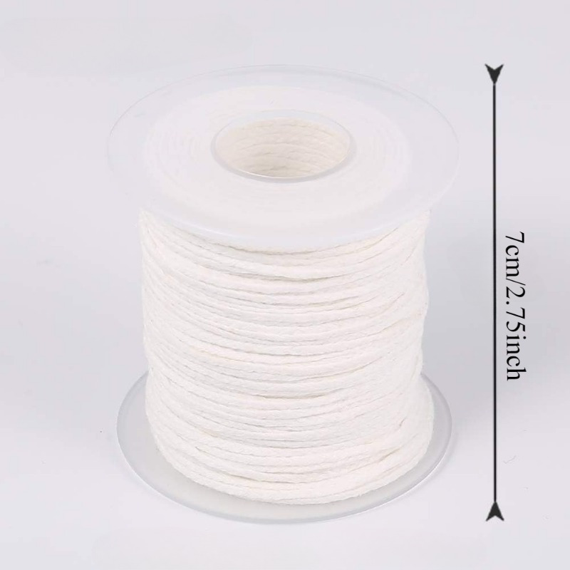 1PC 61 เมตร/ม้วนเทียนสีขาว Wic - Candle Wax Scale บทวิจารณ์และราคา